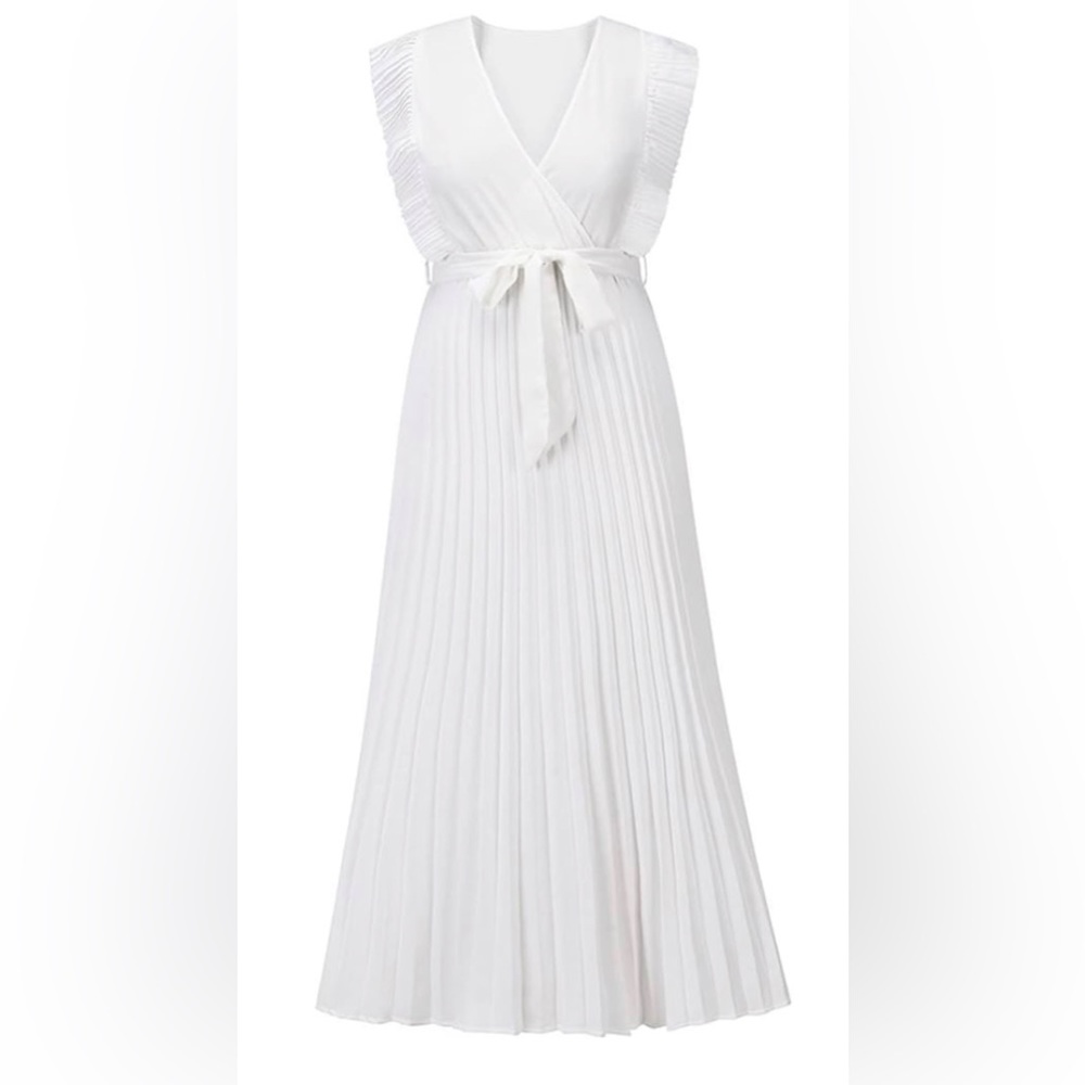 White maxi dress